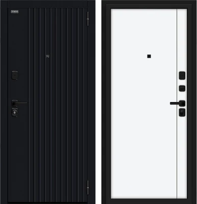 Дверь Браво Джентл/SBlack Black Shell/White Silk
